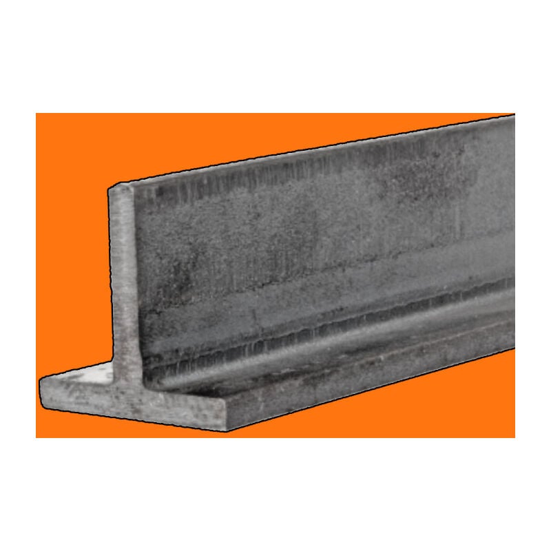 Fer T en acier - 40x40mm - Longueur de 2M30 (230cm).