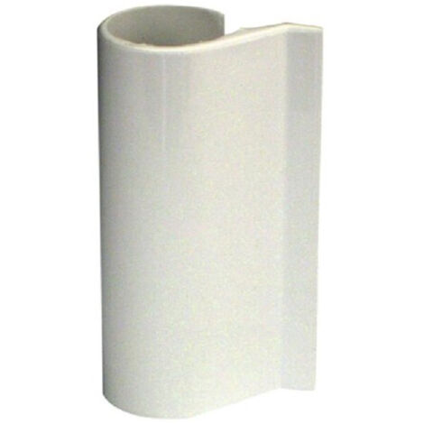 Ferco – Cache-fiche uni-jet blanc RAL 9016 – Largeur 14,25 mm – Composite résistant aux UV – 9477950107