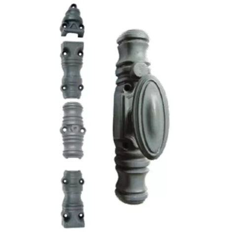 FERCO Cache palier compas bois et PVC - Uni-Jet - Blanc - ral 9016