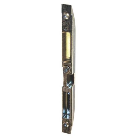 Ferco – Gâche centrale bois 189x16mm – Zamak traité FerGUard argent® – Pêne dormant et demi-tour – G2289300L1
