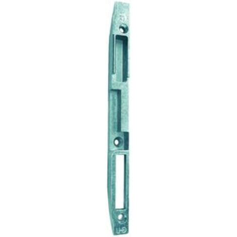 Ferco – Gâche centrale bois 4 mm – Têtière axe 9 mm – Compatible Trimatic butée fixe gauche – E1160700L1