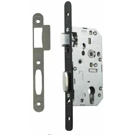 FERCO Gâche centrale bois - Bois - jeu de 12 mm - feuillure 18 x 8 mm - Pour Secury droite - 6-29094-02-R-1