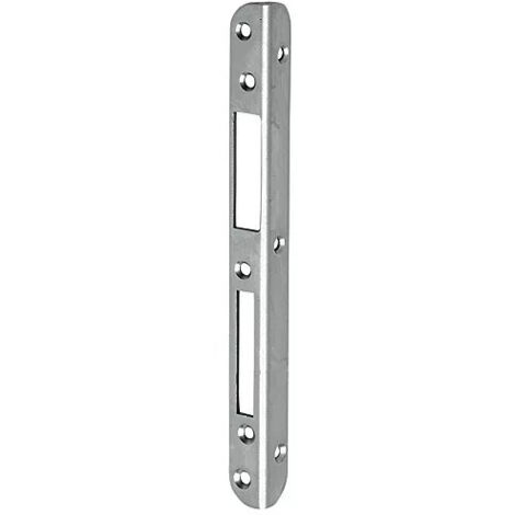 FERCO Gâche centrale bois - Bois - jeu de 4 mm - têtière axe à 9 mm - Gâche équerre centrale droite - longueur 212 mm - largeur 18 x 18 - épaisseur 2,5 mm - 0-2747-00-R-1