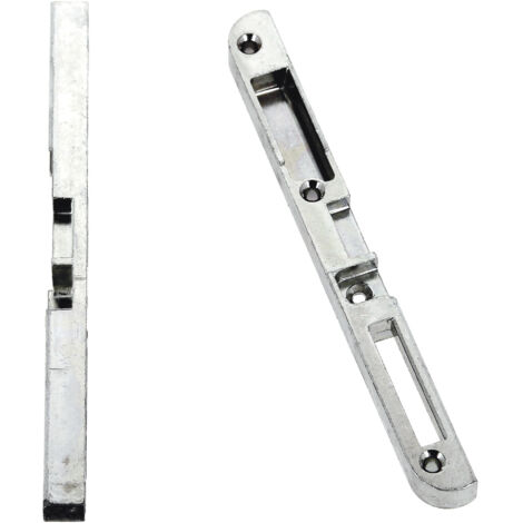 Ferco – Gâche centrale TRIMATIC à défoncer droite – Pour crémones-serrures GU EUROPA R2 – Métal durable – Dimensions 190 x 18 x 13 mm