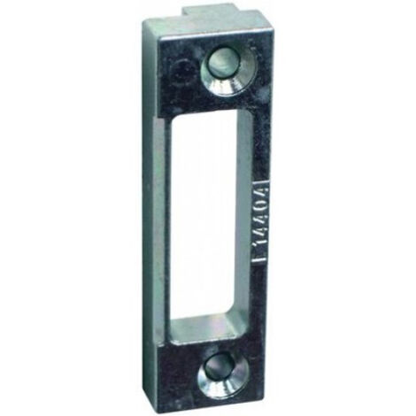 Ferco – Gâche pour crémone 6/8x4mm bois – Finition ferGUard argent – Axe 9mm – Jeu en feuillure 12mm – E144040001