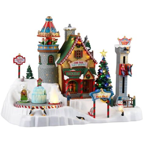Feria del divertimento del Polo Nord para el pueblo de Navidad - Lemax