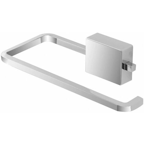 Feridras Porte-Serviette Velours Acier Chromé Vis Adhésives 015105