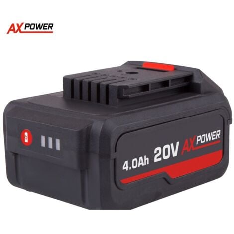 FERM AX-Power Batterie 20V – 4,0Ah Li-Ion Compatible avec tous les outils AX-Power