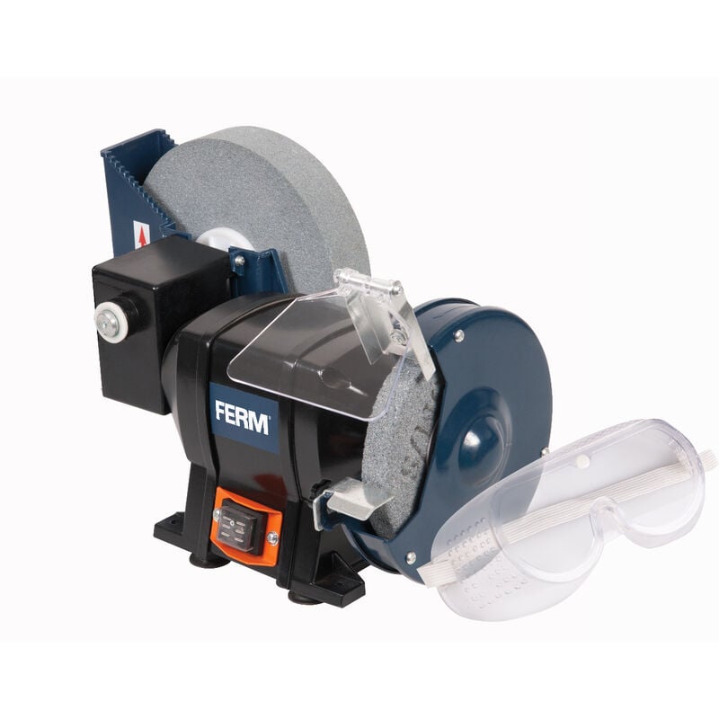 Ferm - BGM1021 Touret à meuler sec & eau 250W