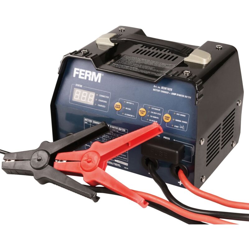 

Cargador de batería 6V/12V - Ferm