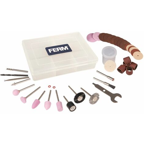 main image of "FERM CTA1008 Set d'accessoires pour outil rotatif multifonctions 40 pièces"