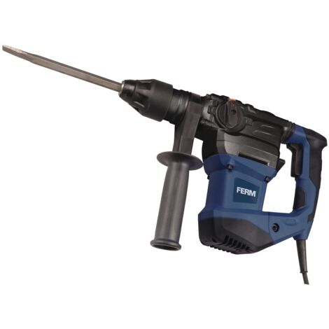 Ferm – Marteau perforateur 1500W HDM1037 – Force de frappe 6J – Mandrin SDS-plus pour béton et maçonnerie – Vitesse 0-950 tr/min