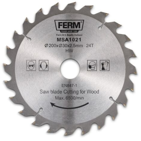 FERM MSA1021 Saw blade 200x30/16 24T for TSM1032