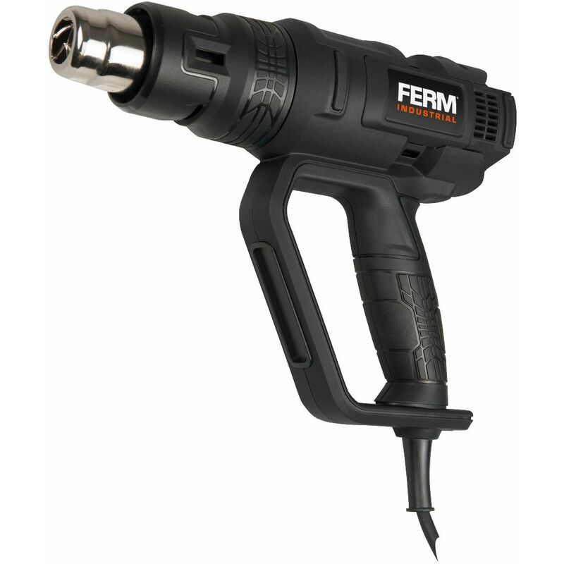 Image of Ferm - Pistola ad aria calda professionale 2000W / Pistola termica elettrica. Temperatura rebolabile tra 50°C e 600°C