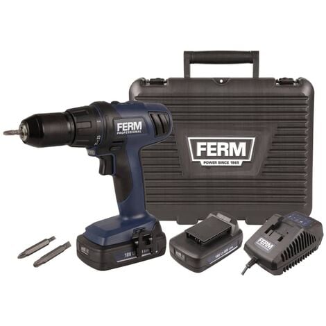 FERM PROFESSIONAL Taladro sin cable Li Ion 18 V CDM1122P