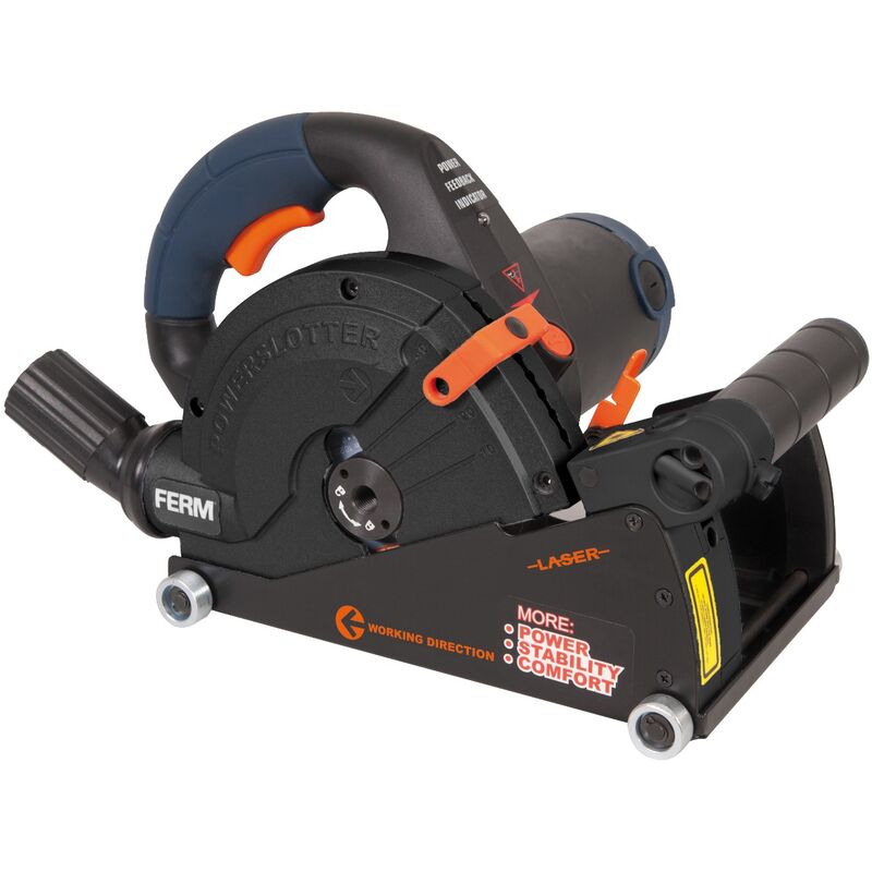 WSM1008 Rainureuse 1600W 150mm, Laser - Incl. 2 Lames Diamant et Adaptateur D'aspirateur - Ferm