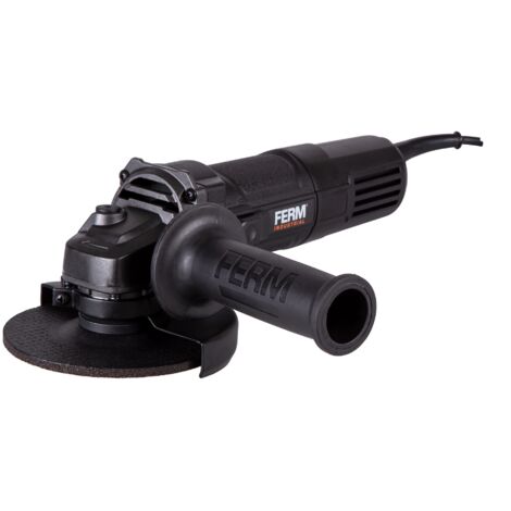 FERM Smerigliatrice angolare 850W - 125mm. Include impugnatura laterale e chiave inglese
