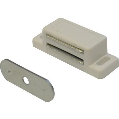 Ferma Ante Magnetico Rettangolare colore Bianco forza Kg.4 conf. 100 Pz