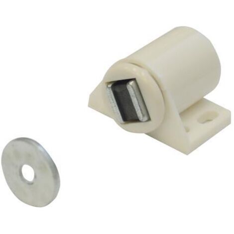 Ferma Ante Magnetico Tondo colore Bianco forza Kg.6 conf. 100 Pz