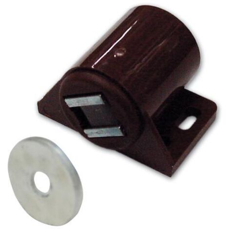 Ferma Ante Magnetico Tondo colore Marrone forza Kg.6 conf. 100 Pz
