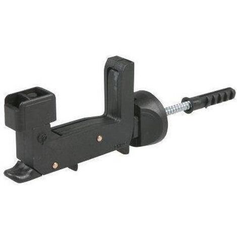 Fermapersiane automatico lungo in resina nera – Sistema con ammortizzatore e tassello maggiorato – Per infissi in alluminio, pvc, ferro e legno – Ibfm