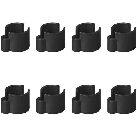 Fermacavo nero 22-32mm - set di 8 pezzi