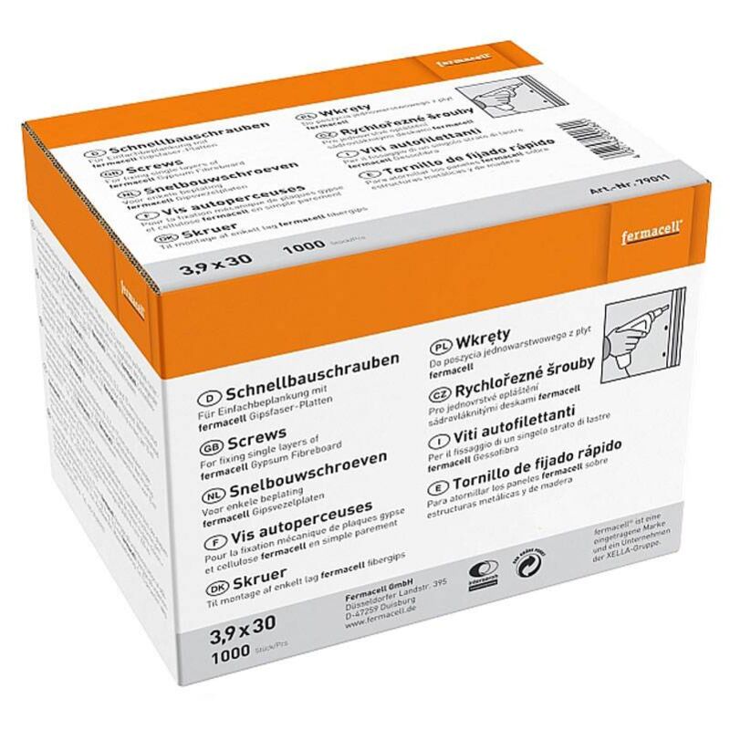 Fermacell - Schrauben 3.9 x 30 1000 Stück