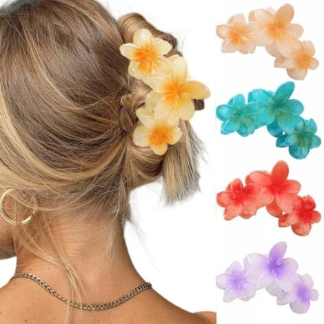 Fermaglio per capelli a forma di fiore, fermaglio per capelli alla moda, design elegante.