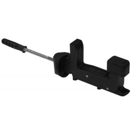 FERMAIMPOSTE A SCATTO NERO VITE MM.120 + TASSELLO 25 PZ