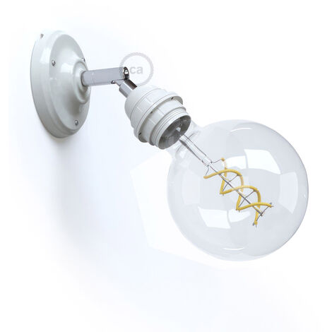 LAMPADINA GLOBO E27 CON CUPOLA BIANCA LED 8W LUCE 3000K DURATA 20000 ORE  CRISTALENSI - Cristalensi Shop Online