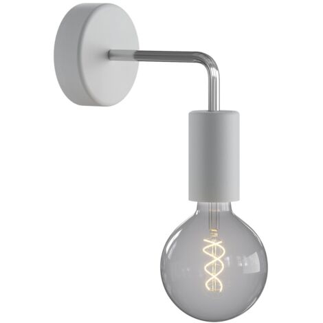 Fermaluce EIVA ELEGANT con estensione a L, rosone e portalampada IP65 waterproof