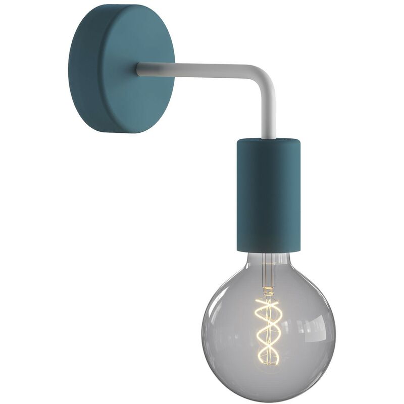 

Fermaluce EIVA ELEGANT con extensión en L, rosetón y portalámparas estanco IP65 | Con bombilla - Petróleo - Petróleo