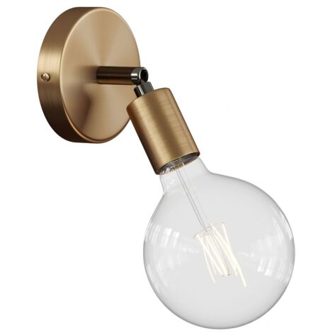 Fermaluce Métal 90°, applique murale ou au plafond, réglable Sans ampoule - Bronze satiné