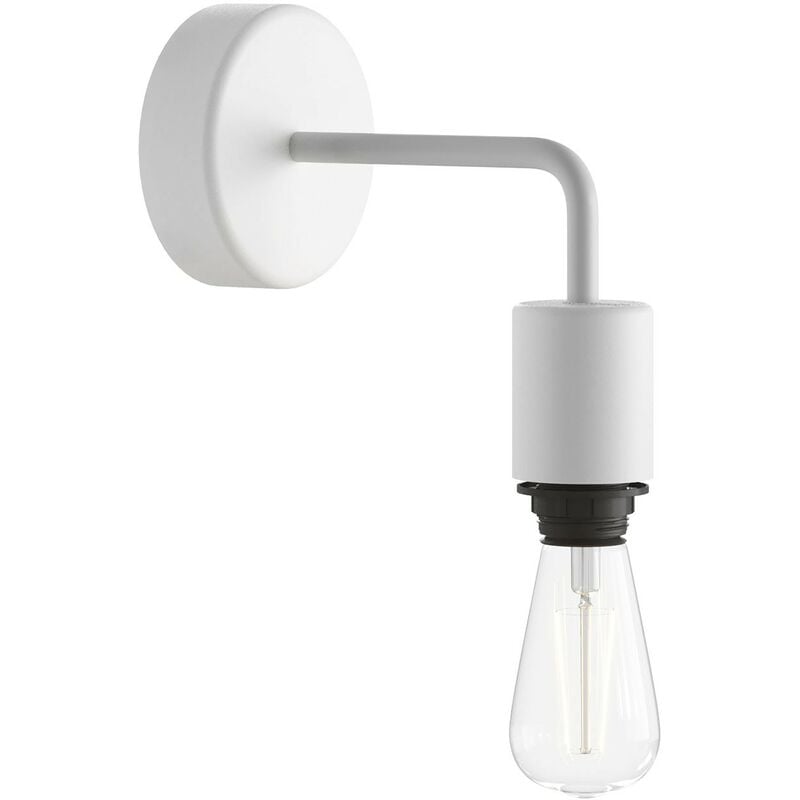 

Fermaluce para pantalla EIVA ELEGANT con prolongación en L, rosetón y portalámparas waterproof IP65 | Sin bombilla - Blanco - Blanco