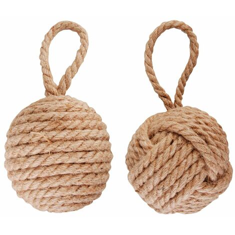 AC-DECO FERMAPORTA A FORMA DI GOMITOLO CORDA