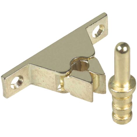 FERMAPORTA A PINZA ottonato   pz 50
