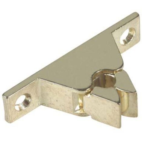 FERMAPORTA A PINZA - OTTONE LUCIDO MM 60X14 H.MM 30- 10 pezzi