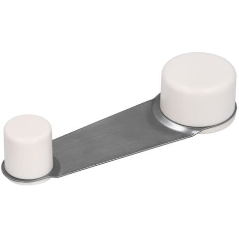 Fermaporta adesivo con fermo bianco