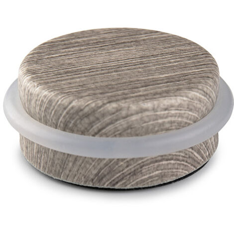 Fermaporta adesivo plastico-metallo decorato oliva mediterranea Ø4,6x1,8cm INOFIX