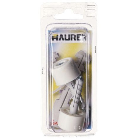 Fermaporta Con Tappo In Nylon Bianco Blister 2 Pezzi