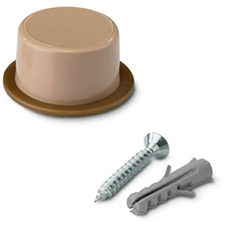 Fermaporta con vite beige (Blister 2 unità) INOFIX