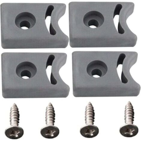 Fermaporta doccia KZQ con viti, 4 set, fermaporta scorrevole di ricambio preforato, blocco di protezione anticollisione, accessori doccia