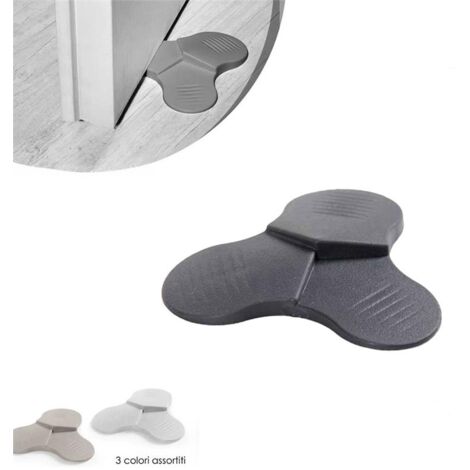 FERMAPORTA IN PLASTICA A TRE ALTEZZE DIAMETRO 10 CM IN COLORE ASSORTITO