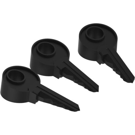 Fermaporta in silicone colorato per porte di casa - Maniglia paraurti per evitare danni alle pareti - 3 pezzi - Nero
