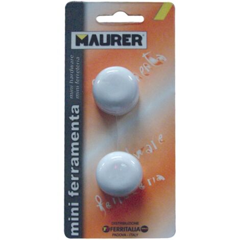 FERMAPORTA PARACOLPO ADESIVO BIANCO  BLISTER 2PZ