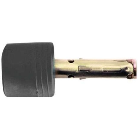Fermaporta porta con tassello acciaio nero 25 mm pezzi 2 - masidef