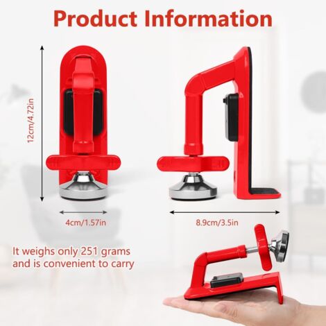 Fermaporta portatile con allarme, fermaporta antifurto, chip sensore intelligente integrato, facile installazione, fermaporta di sicurezza adatto per hotel da viaggio singolo (resistente)