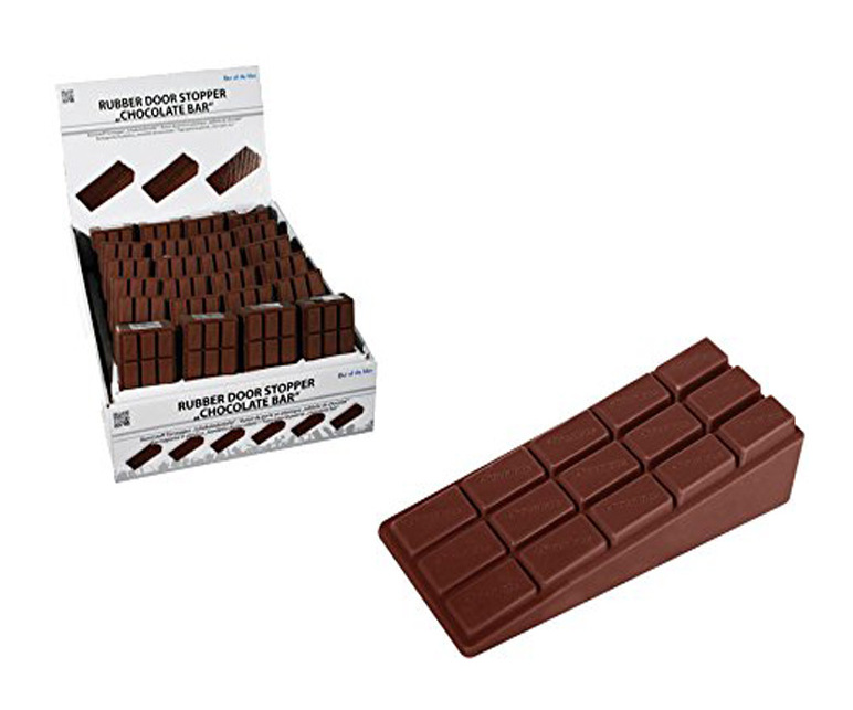 Image of Bakaji - Fermaporte in Plastica tavoletta di cioccolato Bloccaporte per la casa 15cm