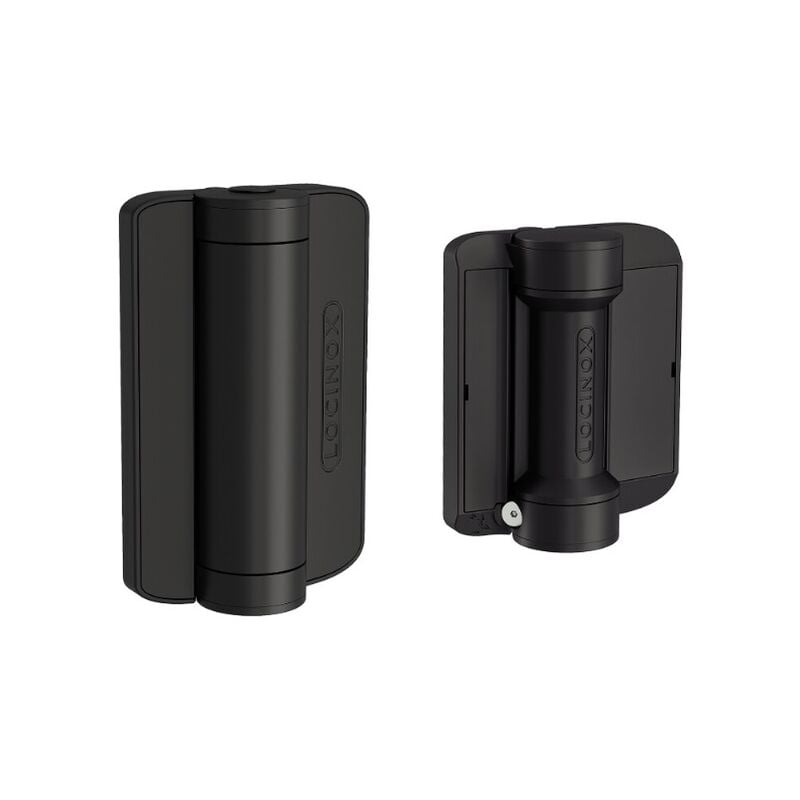 Ferme-portail 180° hydraulique et charnière montée avec des vis autoforantes pour profilés carrés - locin