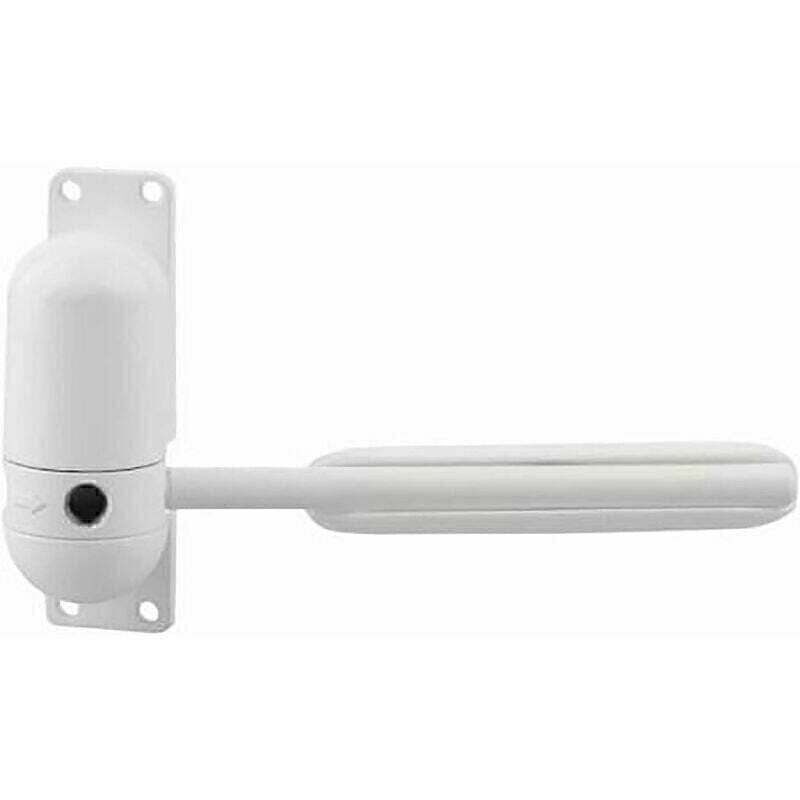 Ferme-porte à ressort, réglable, montage en surface, ferme-porte à ressort à fermeture automatique, blanc - Lablanc